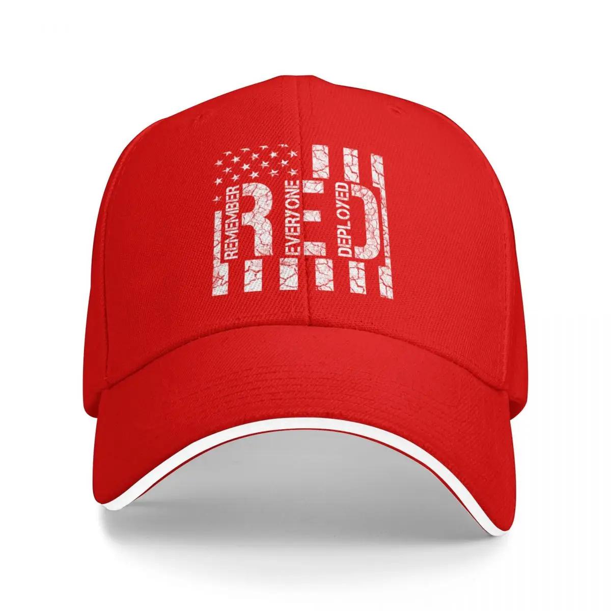 RED Remember Everyone Deployed  Red Friday Baseball Cap Luxury Brand fashionable  Man cap birthday Caps Male Womens