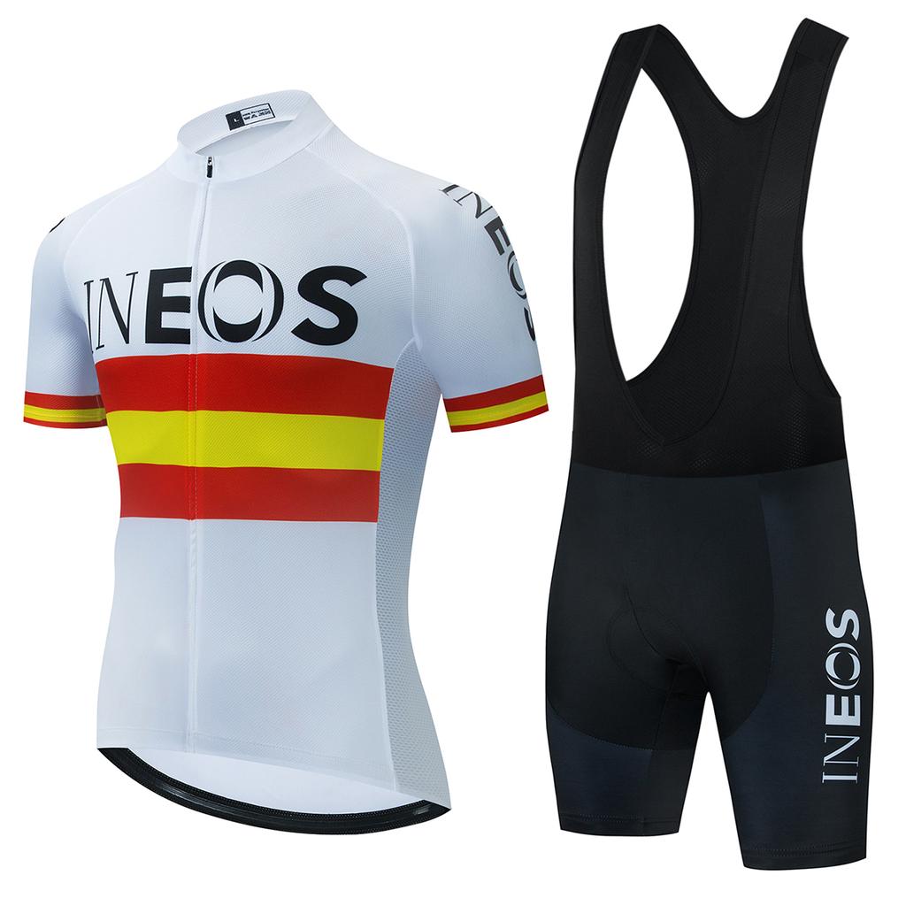 Black Red Gradient INEOS Bike Jersey Set Men's Cycling Clothing Summer MTB Team Clothes Short Sleeve Uniform Triathlon Suit 2026