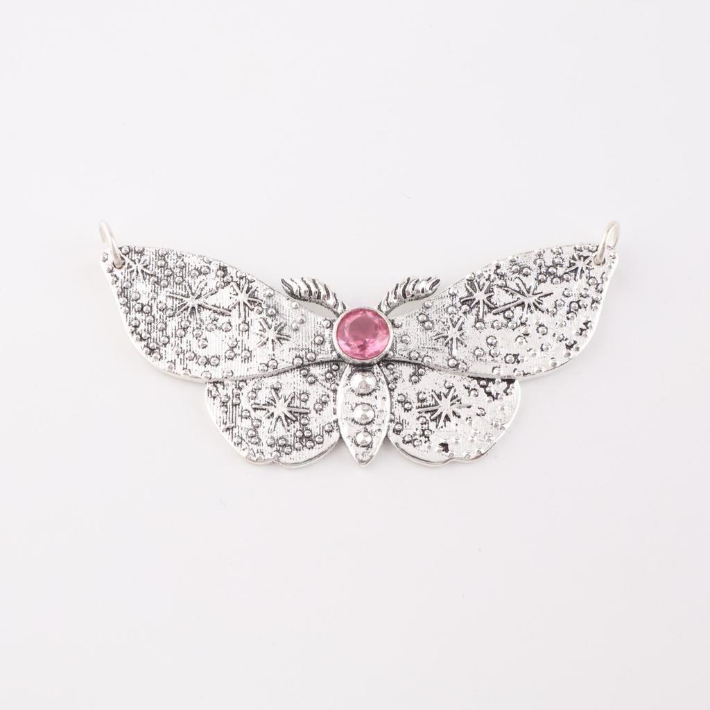 Pink Tourmaline Gemstone 925 Sterling Silver Jewelry Partywear Pendant 0.7" Gift CP-35-11