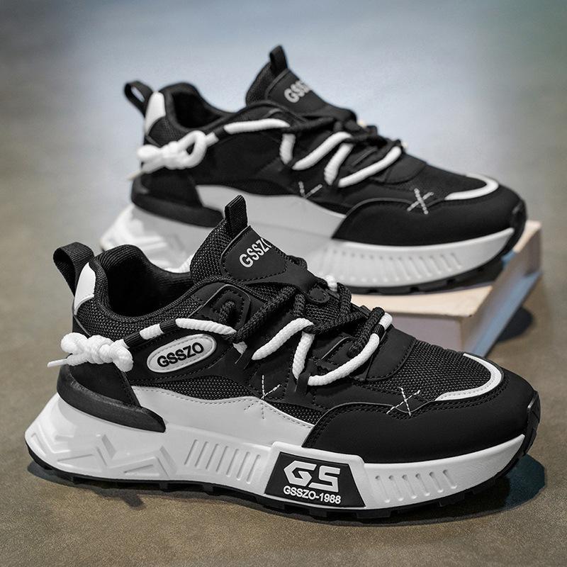 Large Size Men's Shoes Autumn Outdoor Running Sports Shoes Casual Platform Breathable Dad Trendy Shoes