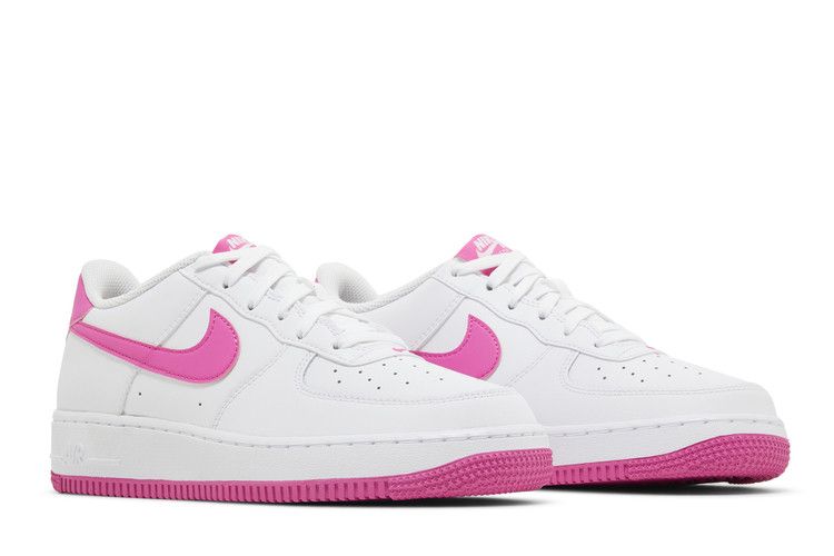 Kids' Sneakers Nike Air Force 1 Low Laser Fuchsia (GS) White/Laser Fuchsia