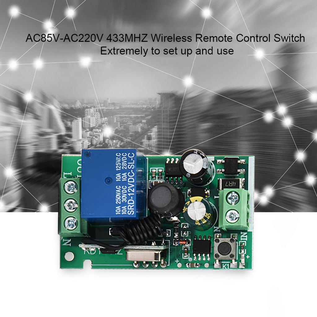 AC85V AC220V 433MHz Wireless FR Remote Control Switch Receiver Relay Switch (1CH)