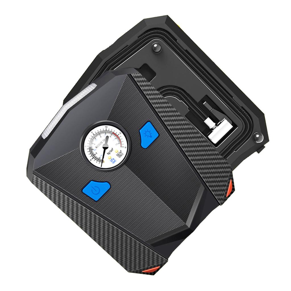 Car Tire Inflator Pump Portable Air Compressor with LED Light for SUVs Vans Motorcycles Trucks Type 1