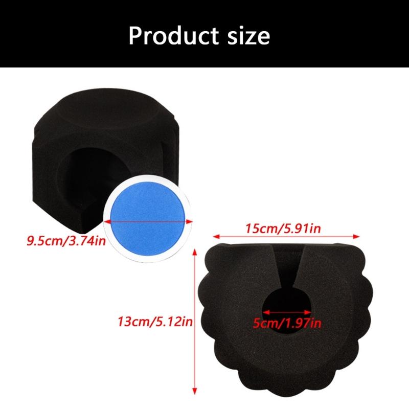 High Density Sponge Cover with Noise Cancellation for Microphone Suitable for Multiple Recording Application