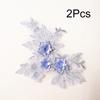 2Pcs Sewing Motif Dress Decoration DIY Patches Fabric Craft Hollowed Out Trim Flower Embroidered Lace Applique Wedding Bridal