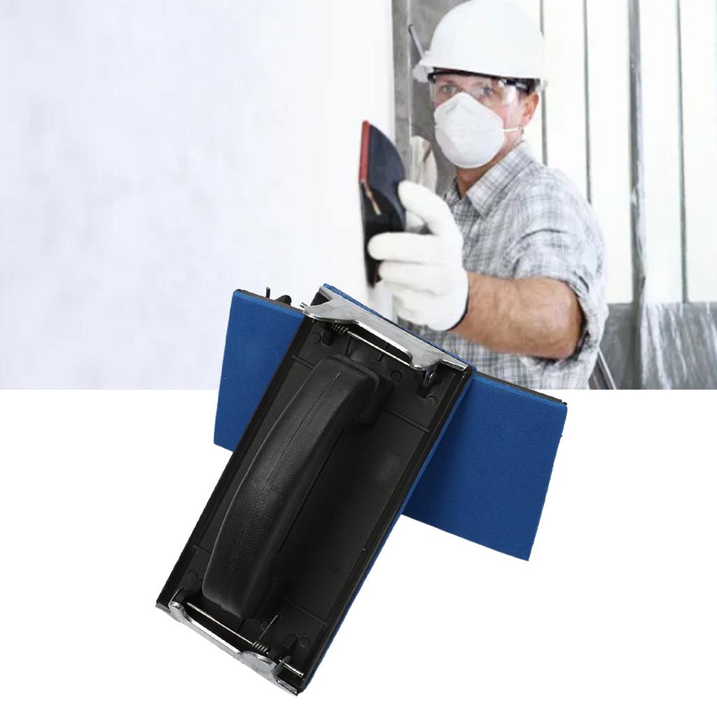 Hand   Sander Bracket Plastic Sandpaper Sheet Holder Manual Hand Sanding Block