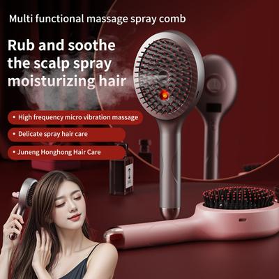Electric Massage Spray Comb High Frequency Vibration Head Scalp Massager 630nm Red Light Hair Comb Hair Follicle Massage Brush