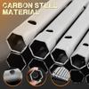 Tubular Spanner Wrench Shower Valve Socket Wrench Carbon Steel Double-Ended Tubular Plumbers Spanner Tap Installation Wrench