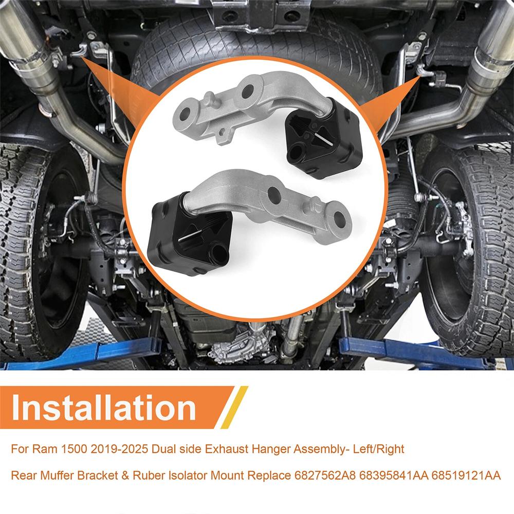 For Ram 1500 2019-2025 Exhaust Hanger Bracket 68275662AB 68395841AA 68519121AA