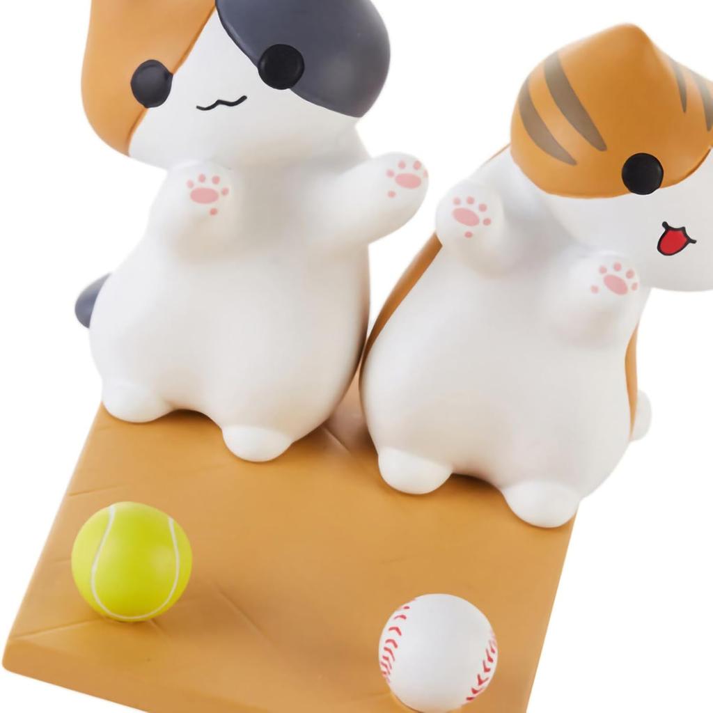 Cyrank Cell Phone Stand, Cute Cat Smartphone Stand Phone Holder Cute Animal Desktop Decor Portable Phone Stand for Phones Tablets(C)