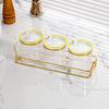 Clear Seasoning Box Jar Set Multipurpose Kitchen with Tray Pot for
