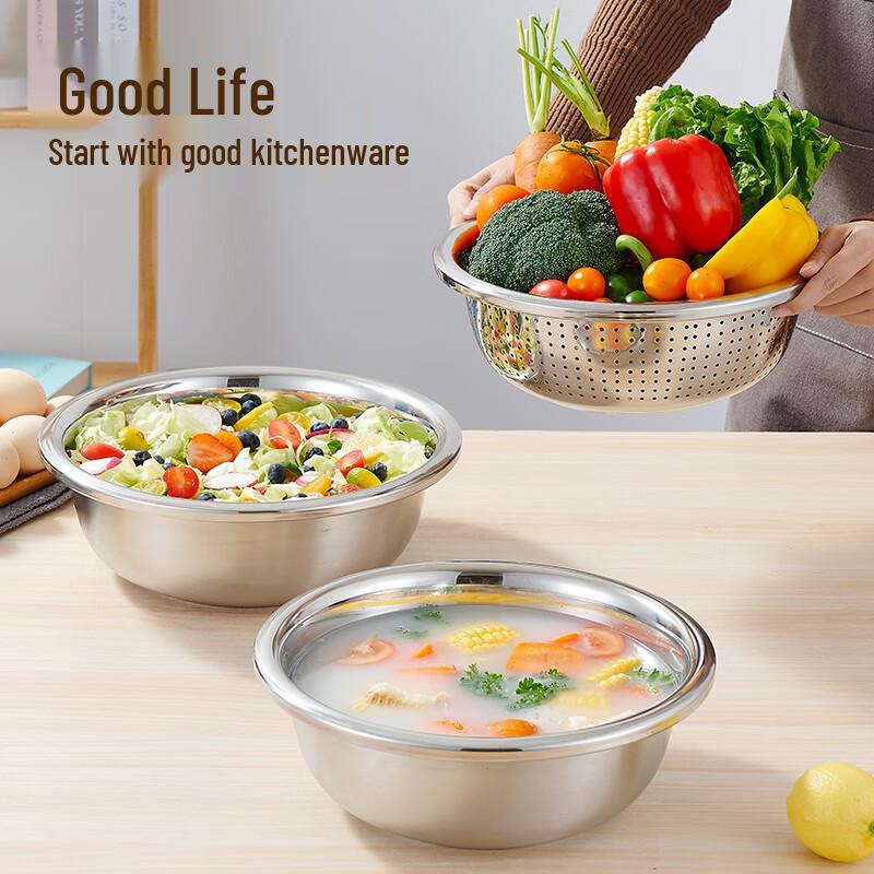 304 Stainless Steel Multi-purpose Deep Basin