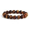 Natural Tiger Eye Stone Bracelet - Men's Minimalist Beaded Charm Bracelet