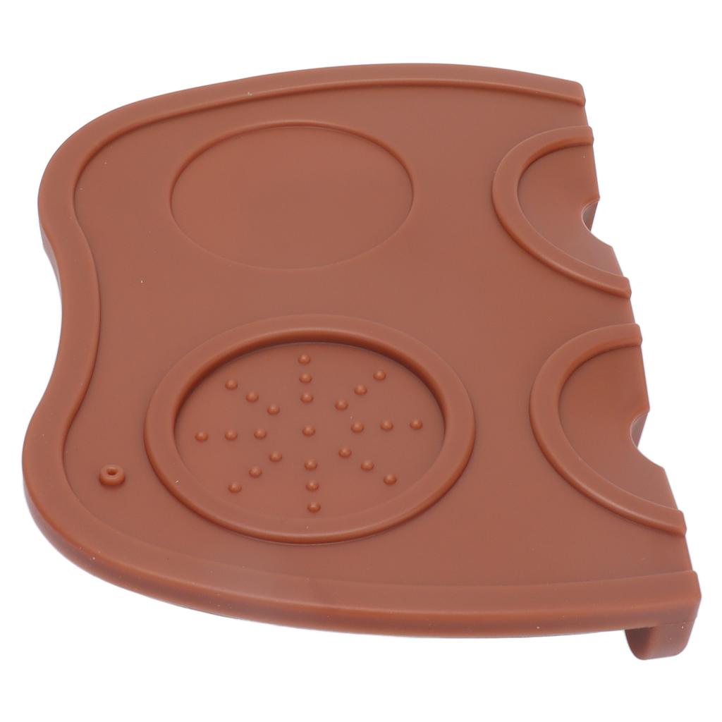 Silicone Coffee Tamper Pad Anti Slip Soft Tamper Mat Heat Resistant Corner Tamping Mat for Home