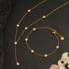Elegant Zircon Necklace and Bracelet Set for Women – Versatile, Fashionable, and Exquisite