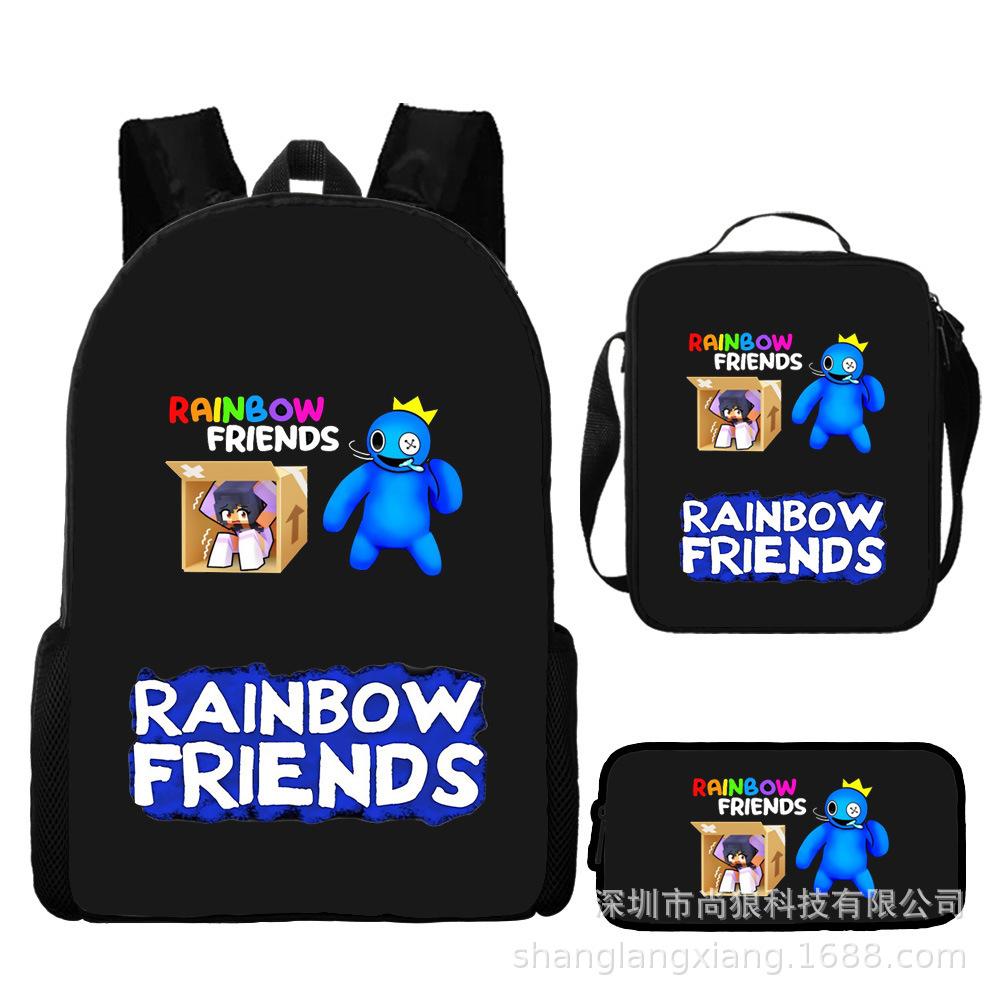 Rainbow Friends Plecak szkolny dla ucznia Plecak dziecięcy Plecak z nadrukiem cyfrowym Torba