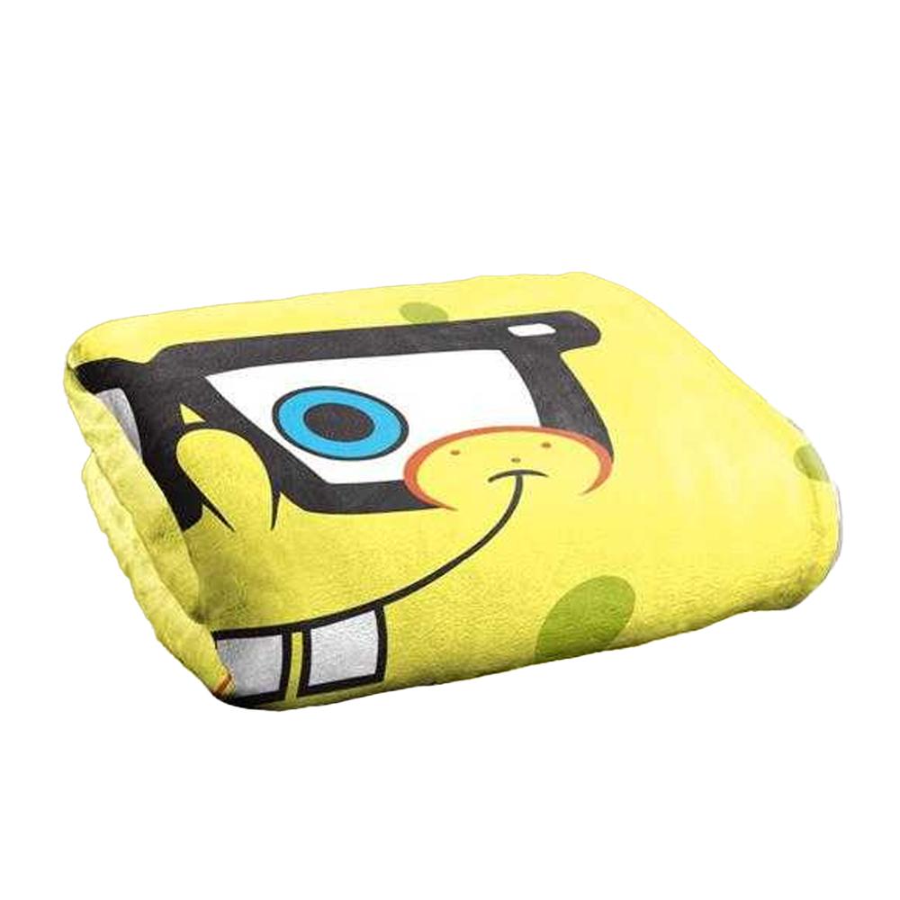 SpongeBob SquarePants Silky Winking Face Supersoft Blanket