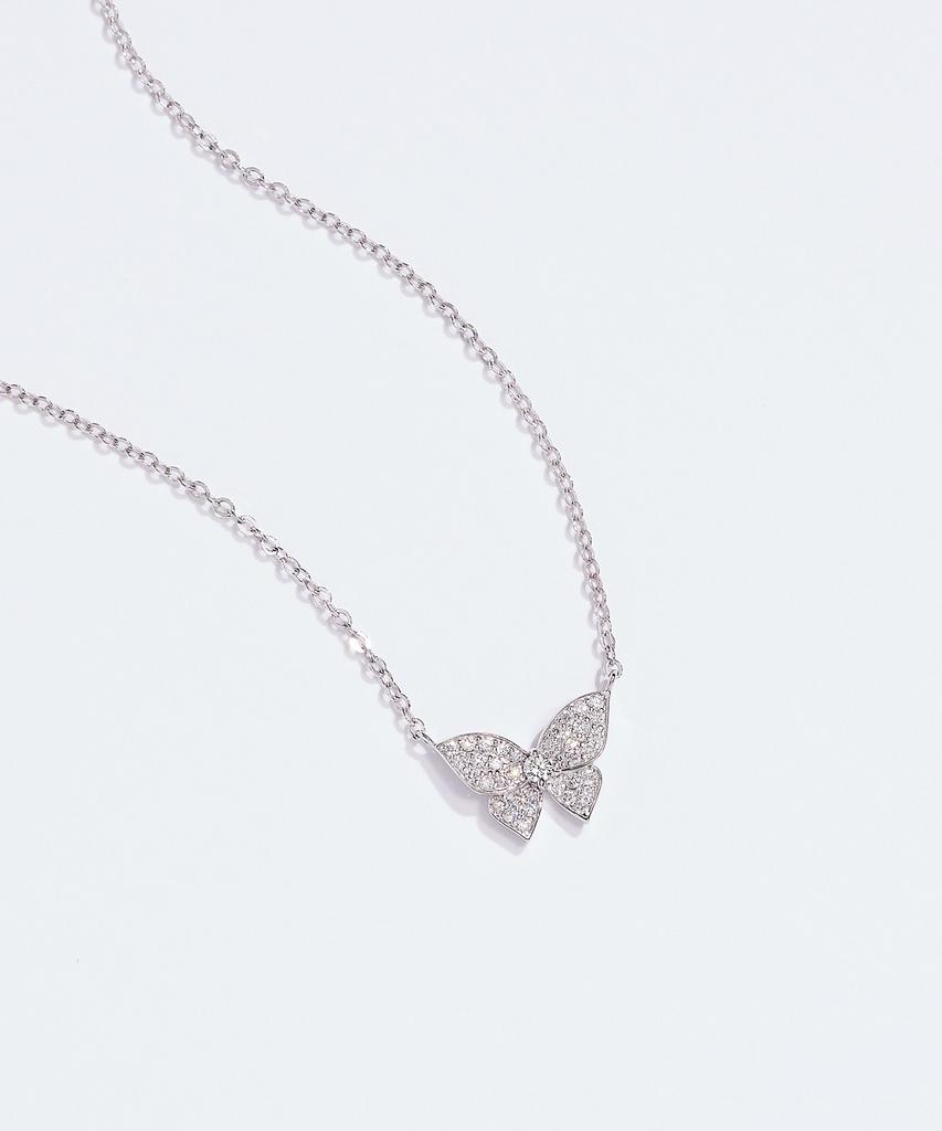 Dorocy 14K Brill Airé Butterfly Necklace_Lab Diamond