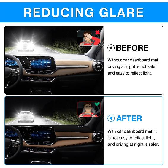 Autorder Dashboard Cover Mat for 2025 Chevrolet Equinox Accessories Dash Cover Upgrade Velvet Dash Mat UV Rays Protector