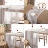 Elegant Pearls Decorated Tablecloth In Various Sizes Breathable Organza Materials For Banquets Event And Home Setting
