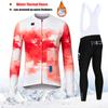 2027 Winter Rvouei Cycling Clothing Men Thermal Fleece Bicycling Clothing Set Outdoor MTB Bike Bib Pants Ropa Maillot Ciclismo