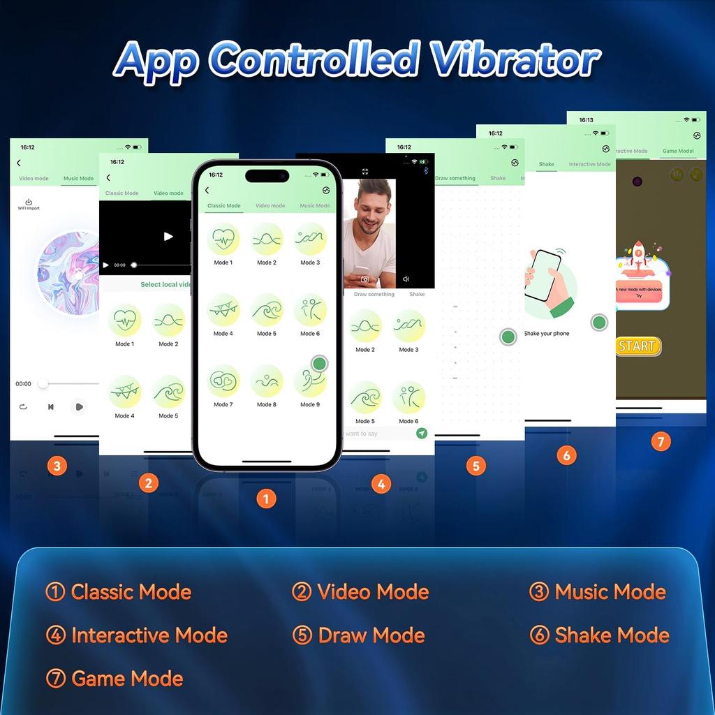 Male Sex Toys for Men, Penis Vibrators, Male Masturbators, Stroker Toys with Penis Rings for Men, Erection, Remote Control App, Vibrator