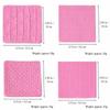 4PCS Silicone Fondant Impression Mat Knitted Texture Knitting Texture Mold  Cupcake Decorating