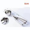 Stainless Steel Ice Cream Spoon Spring Handle Mash Potato Watermelon Ball Spoon Ice Cream Mold Home Kitchen Accessories Gadgets