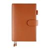 A5 Genuine Leather Notebook Cover, Compatible with Hobonichi Cousin, with Pen Holder, Card Pocket, and Bookmark String Hook (brown)