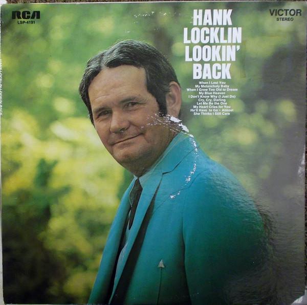 

LP Record HANK LOCKLIN - Lookin Back LSP4191 RCA Victor 1969 US Country Used