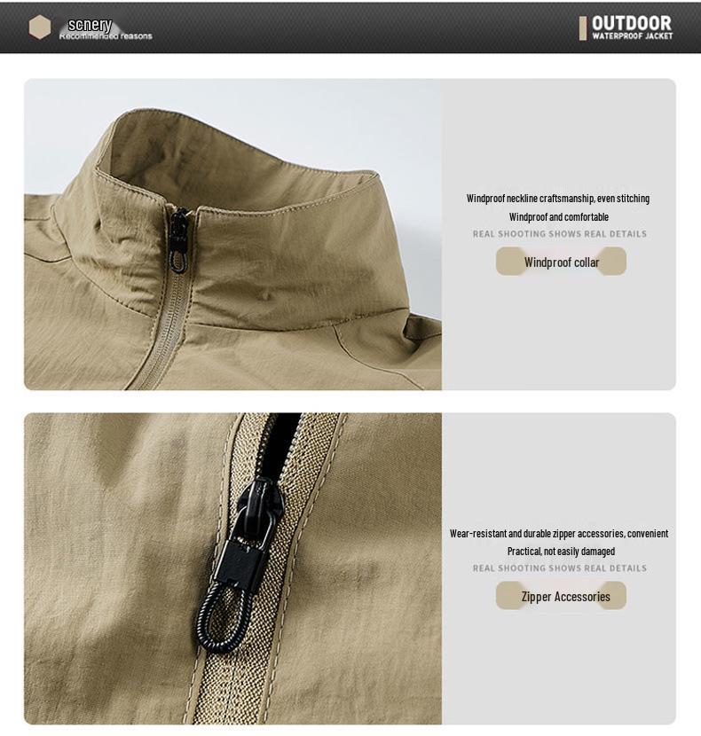 Men's Versatile Outdoor Jacket for Spring and Autumn - Casual Sports Mountaineering Coat