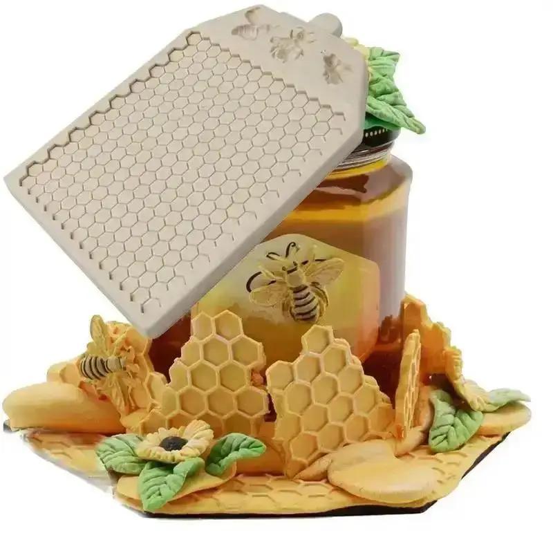 Honeycomb Mold Silicone Baking Accessories Bee 3D DIY Sugar Craft Chocolate Cutter Mould Fondant Cake Decorating Tool