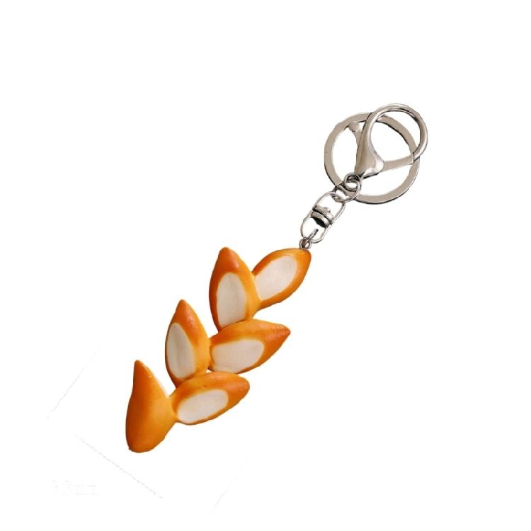 Mini Bread Style Keychain Capricious Food Inspired Charm Bread Key Holder Perfect For Personalizing Belongings