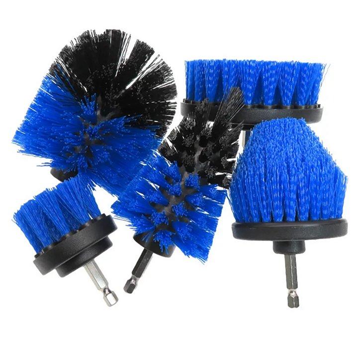 5Pcs Multi-Purpose Electric Drill-Brush Power Scrubber Brush Set Cordless Drill Attachment Kit Kitchen Bathroom Cleaning Kit