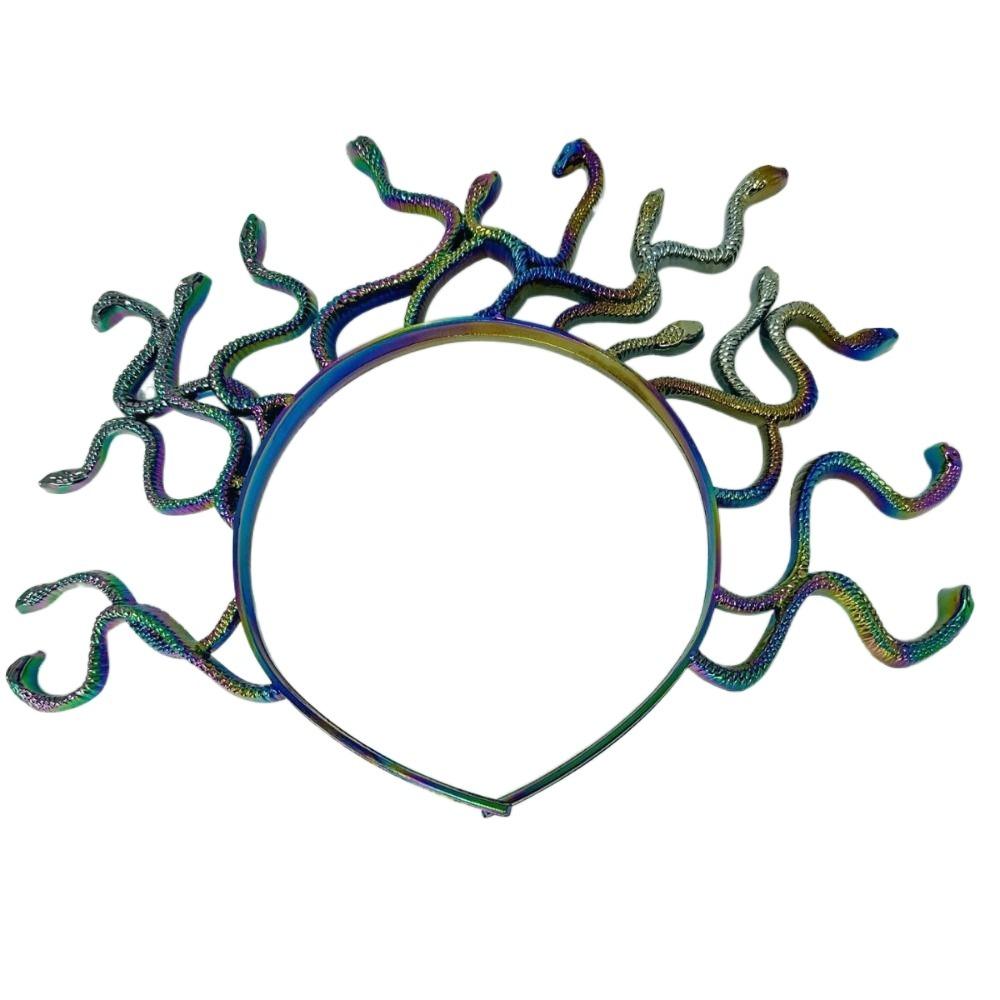 Colored Halloween headband Greek Mythology Cosplay Prop New Snake Hair Hoop Party Supplies