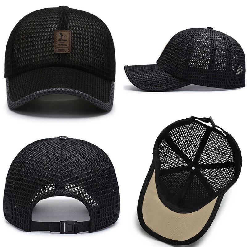 Herren Damen Mesh Atmungsaktive Baseball Sport Cap Sonnenschutz Trucker Sonnenhut