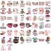 50/100pcs Funny Coffee Bookish Book Reading Stickers Kindle Aesthetic Girls Decals Ipad Phone Laptop Diary Sticker