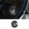 Real Carbon Fiber One-Button Start Switch Cover Trim For Benz C-Class 2015-
