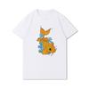 S-3XL 100 Fantasie Harajuku Grafica Estiva Bianca Magliette Donna Stampate Casual Maniche Corte Top Girocollo