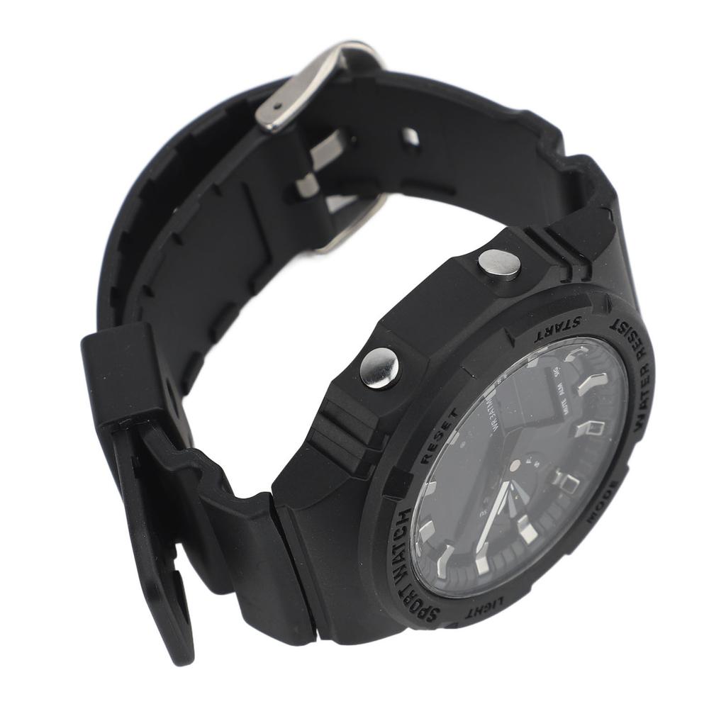 Multifunctional Analog Digital Dual Display LED Watch Multifunctional Water Proof Sports Watch with