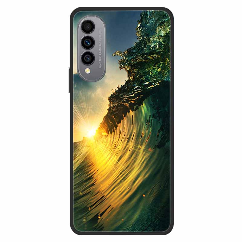 For WIKO T50 Case T 50 Soft silicone TPU Back Cover For Wiko T50 W-P861-01 W-P861-02 Phone Case WikoT50 Black Protective Painted