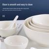Pure White Ceramic Rice Bowls