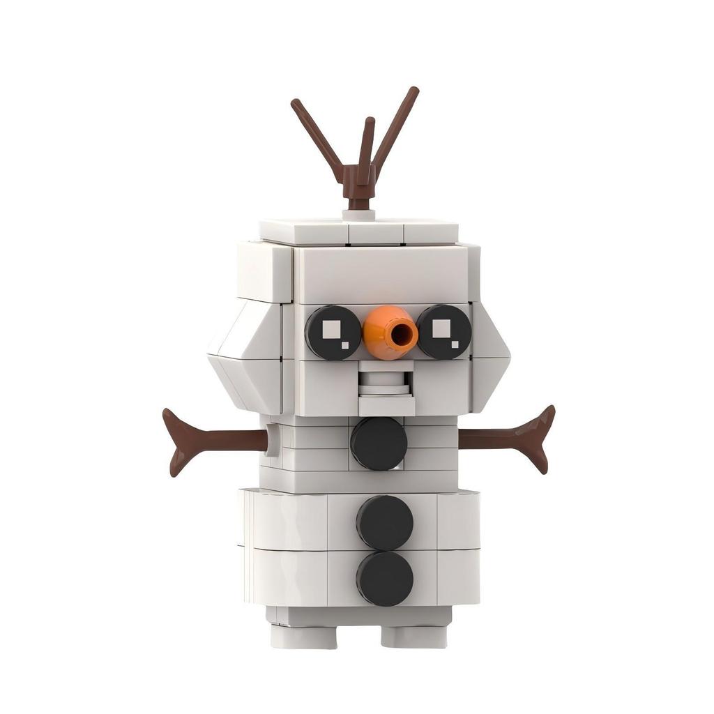 Building Blocks MOC Ice And Snow Square Head Children's Intellectual Development Building Blocks Diy Toy Model Ornaments