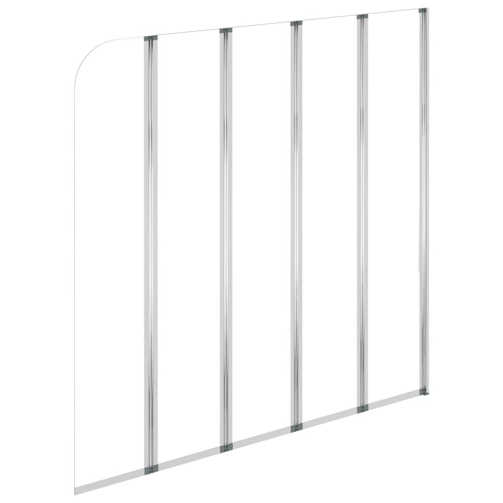 Vidaxl Duschwand für Badewanne, 120 x 140 cm, Gehärtetes Glas, Transparent