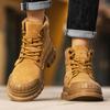 Fashion Men's Shoes Brand Lace-Up Men's Motocross Boots 2024 New Arrival Classic Male High Top Sneakers Leather for Men Outdoor Boots