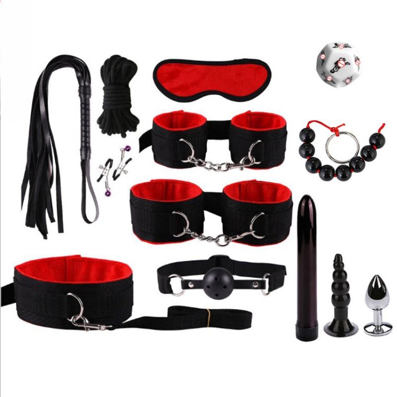 BDSM Sexual Couples Kit Adult Sexy Toys Sexyshop Erotic Accessories Handcuffs for Session Anal Plug Sex Game Sex Toys for Women