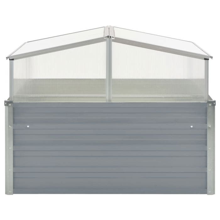 Serre - vidaXL - 42406 - Acier galvanisé - 100 x 100 x 85 cm - Couleur grise