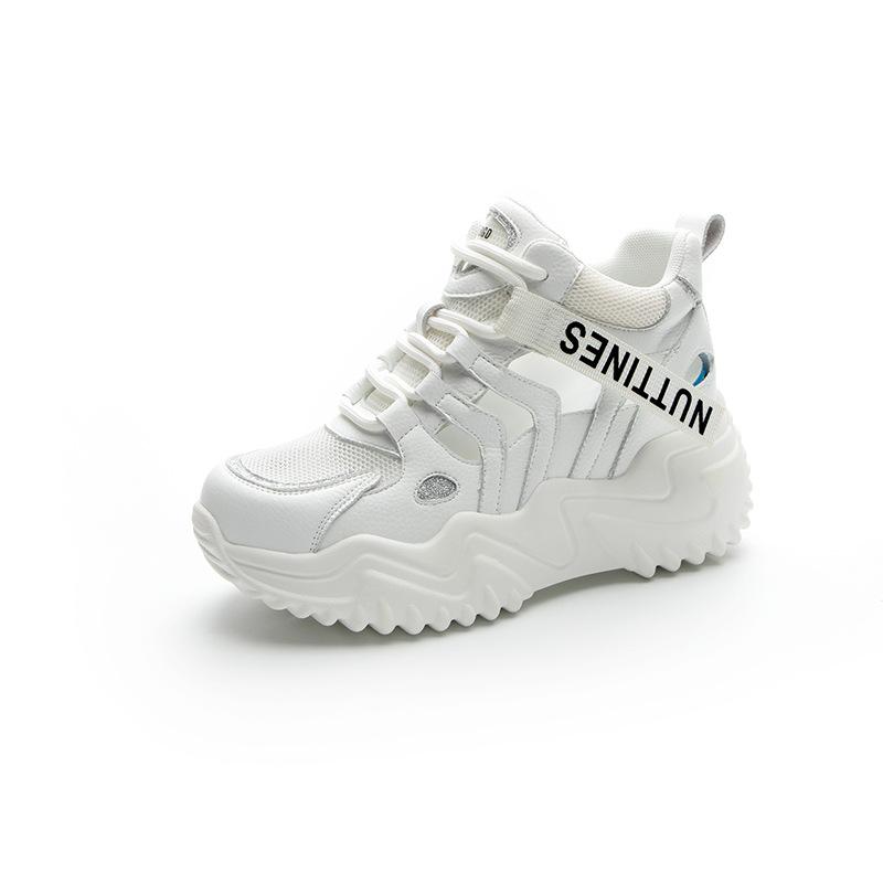 Thick-soled dad shoes for women 2025 spring and summer new mesh breathable sports and leisure little white sandals