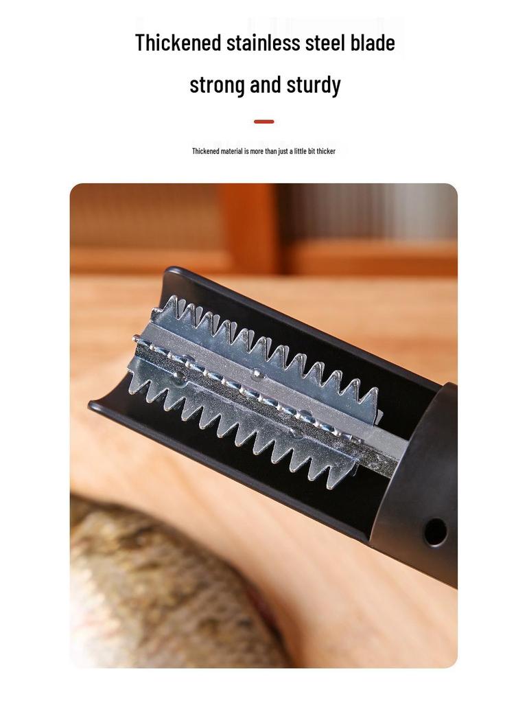 Rechargeable Automatic Electric Fish Scale Scraper with Stainless Steel Blade