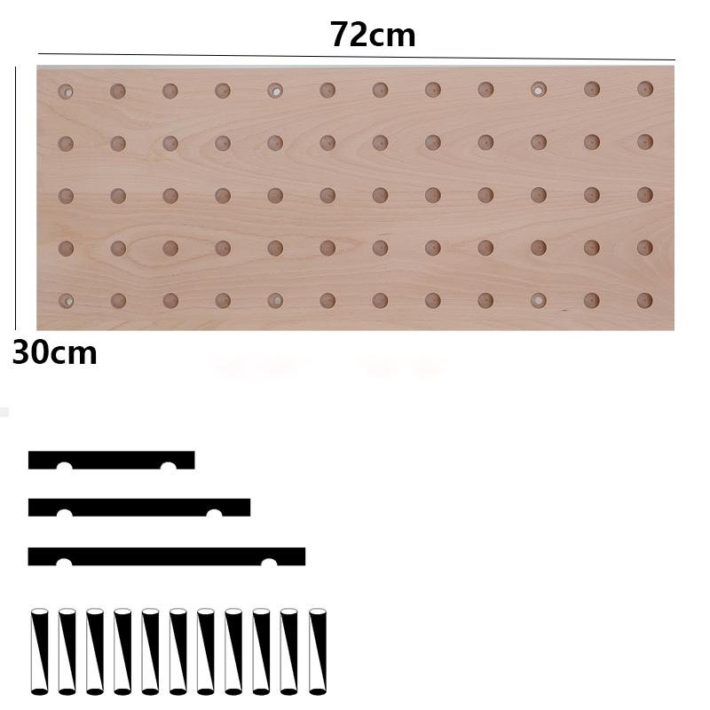 Wall Storage Hole Board Large Log Decoration Shelf Modern Living Room Storage Hole Board Creative Door Entrance Shelf Art Design